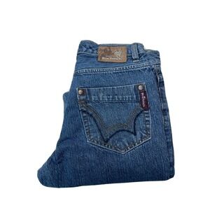 MICROS‎ Young Men SIZE 18 Approx 30x28 Relaxe FIT JEANS DARK WASH